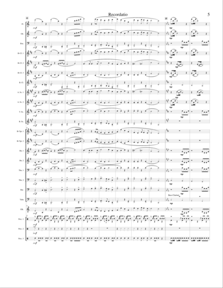 Recordatio Recordatio Concert Band scores gallery preview page 5