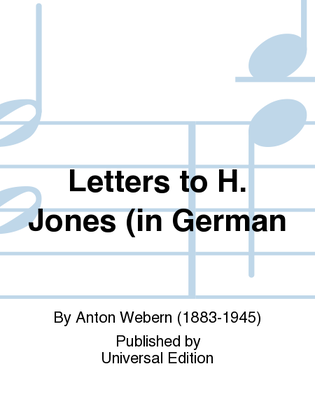 Letters To H. Jones (In German