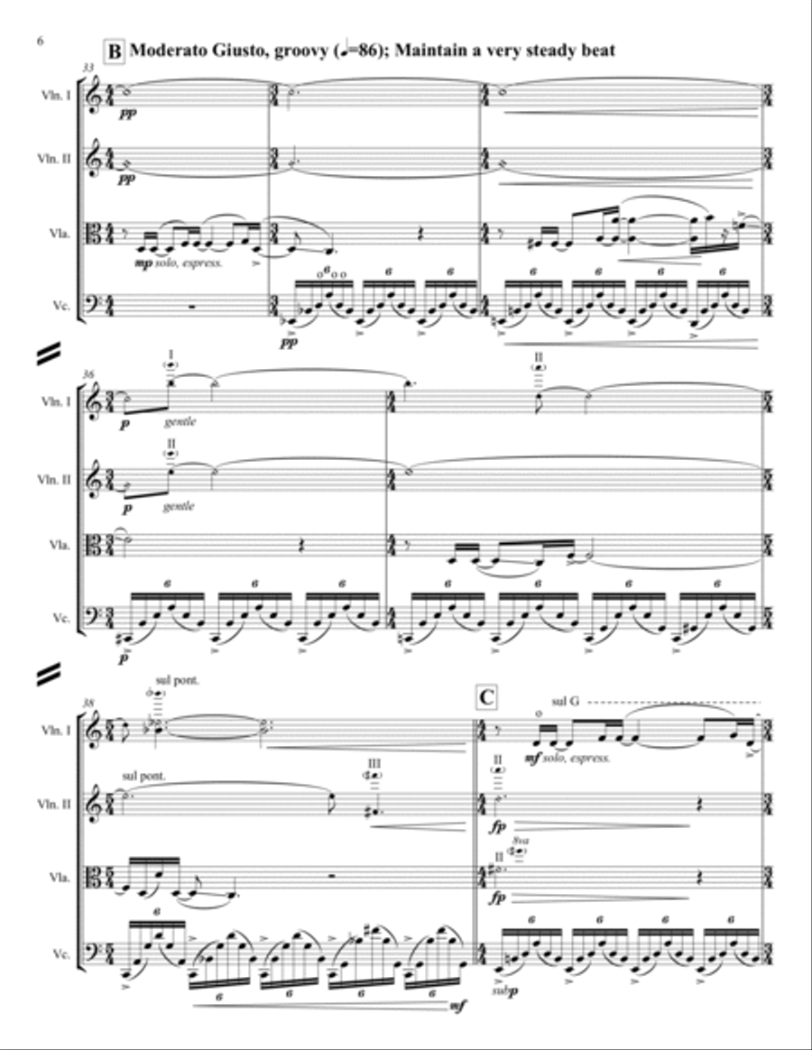 Jerusalem Stones String Quartet scores gallery preview page 6