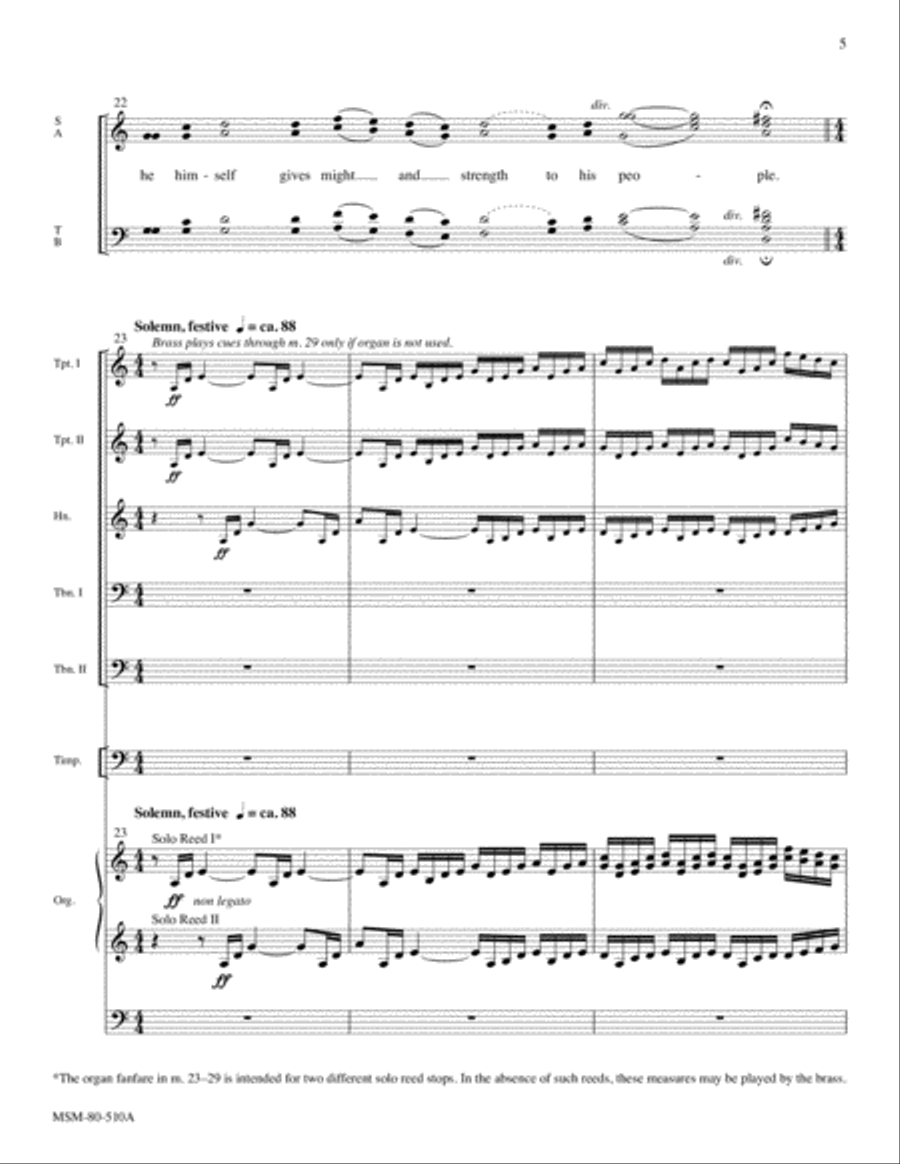 Let Us Go Rejoicing: Fanfare, Introit, and Procession for the Dedication of a Church Choir scores gallery preview page 5