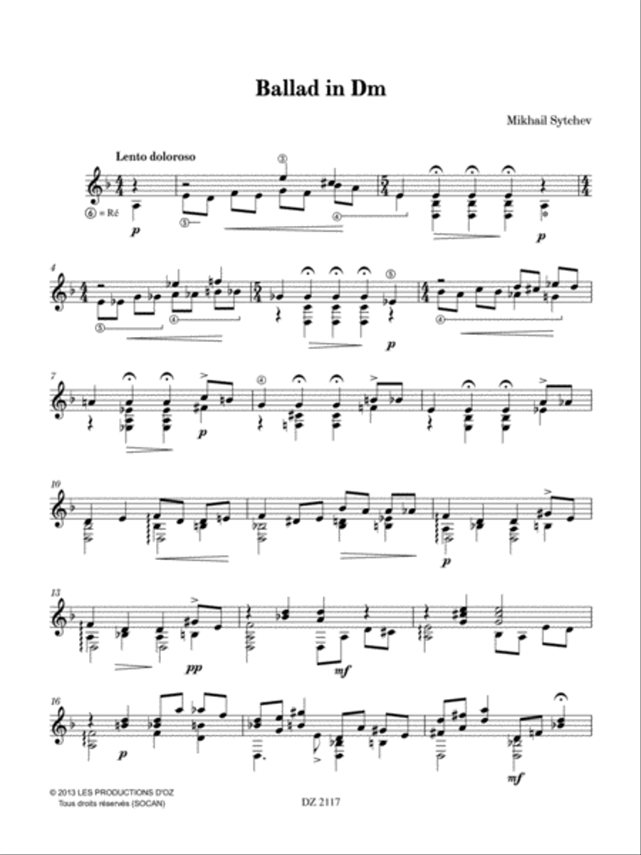 2 Ballads 2 Ballads Classical Guitar scores gallery preview page 3