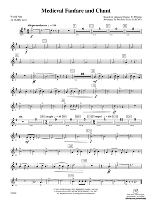 Medieval Fanfare and Chant: (wp) 1st Horn in E-flat