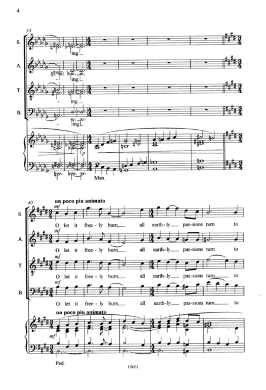 Come down O Love Divine 4-Part scores gallery preview page 6