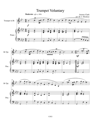 Trumpet Voluntary (Trumpet Solo) with piano accompaniment