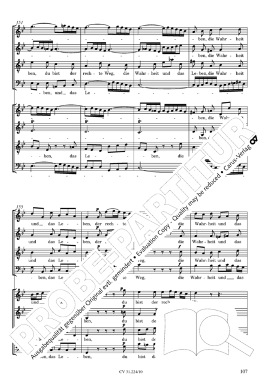 The complete motets (without Bc) Choir scores gallery preview page 114