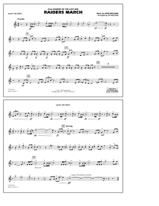 Raiders March (from Raiders Of The Lost Ark) (arr. Jay Bocook) - 2nd Bb Trumpet