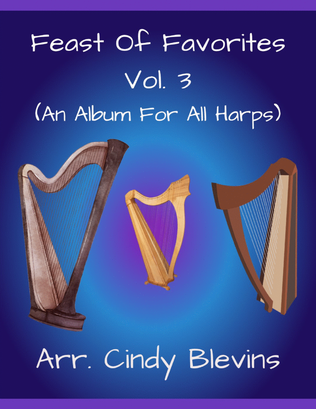 Book cover for Feast of Favorites, Vol. 3, 20 solos for all harps