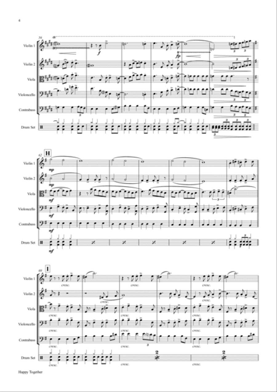 Happy Together String Quartet scores gallery preview page 4