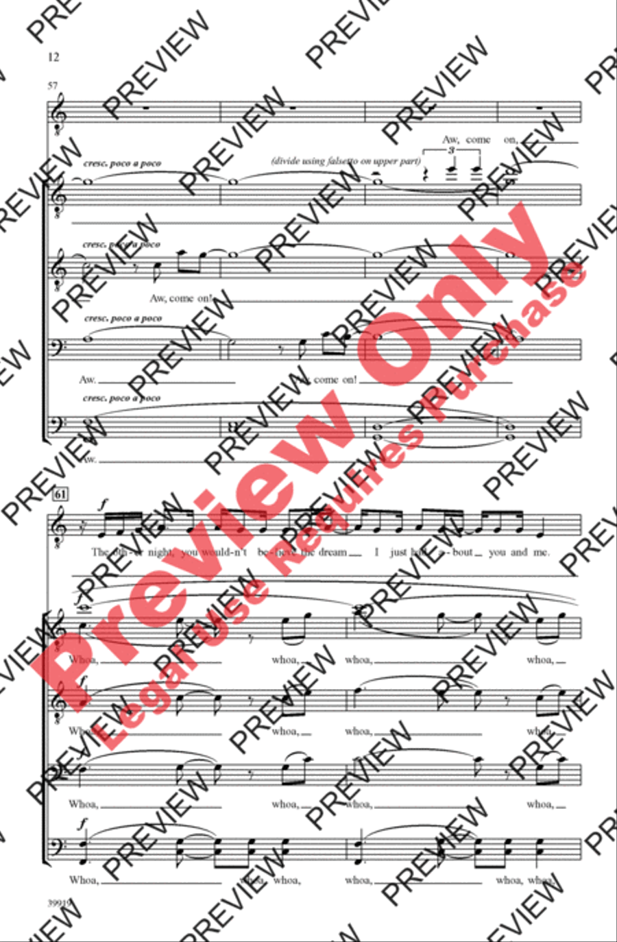 Some Nights Men's Choir scores gallery preview page 12