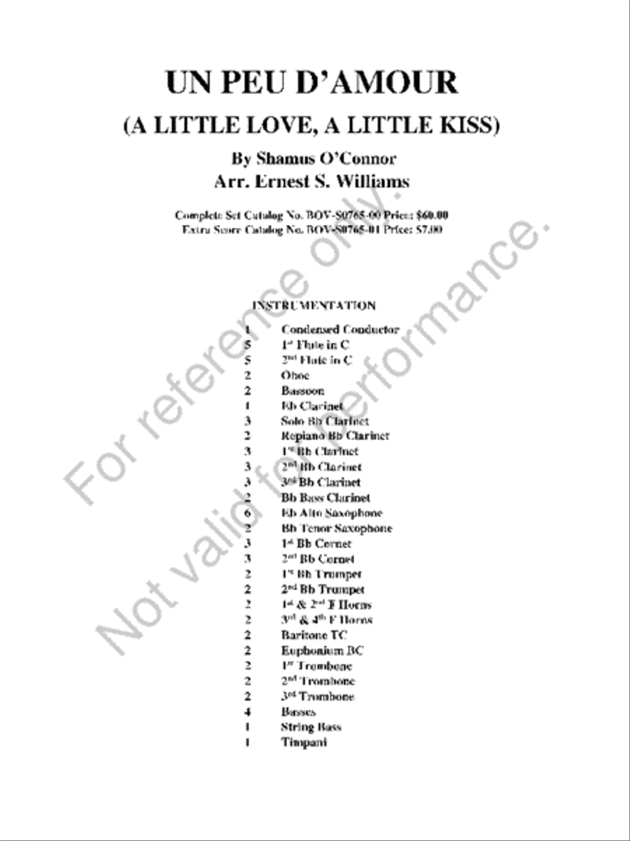 Un peu d'Amour Concert Band scores gallery preview page 2
