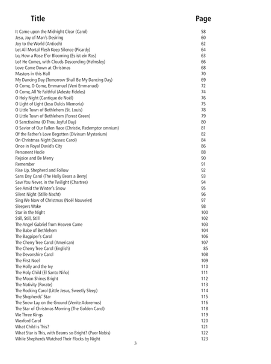 100 Christmas Carols and Hymns for Violin and Guitar Violin scores gallery preview page 4