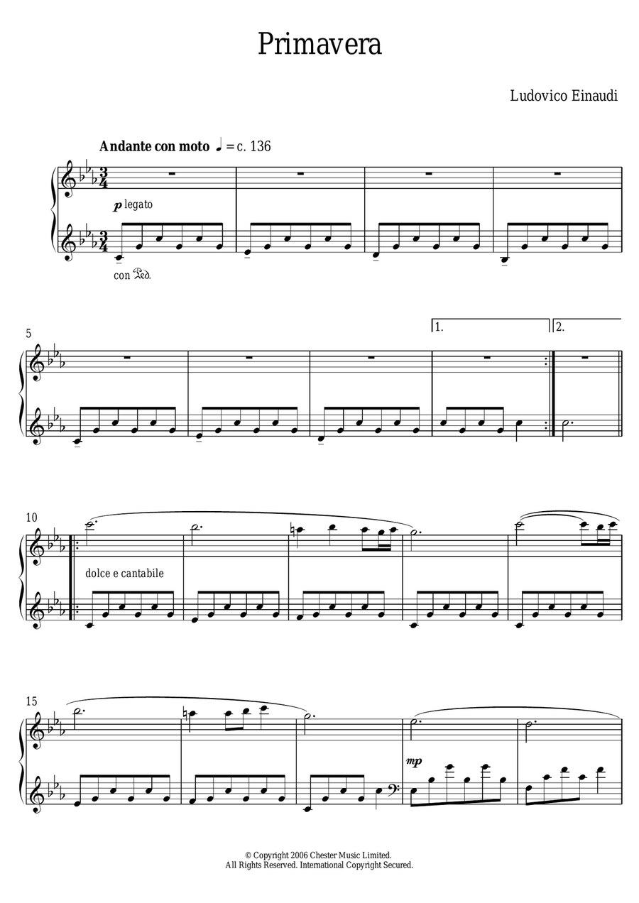 Primavera Piano Method scores gallery preview page 1