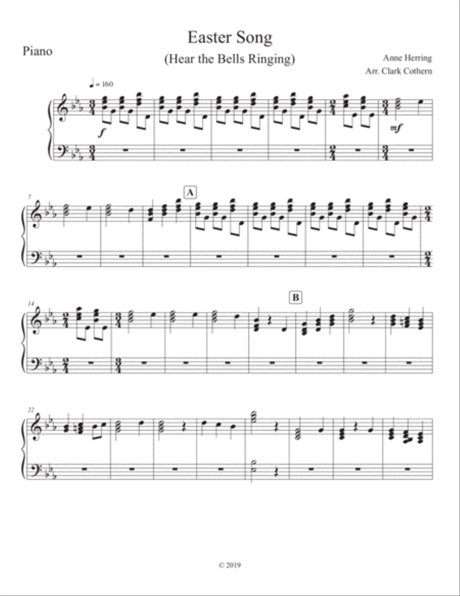 Easter Song Hear The Bells Ringing Brass Ensemble scores gallery preview page 5