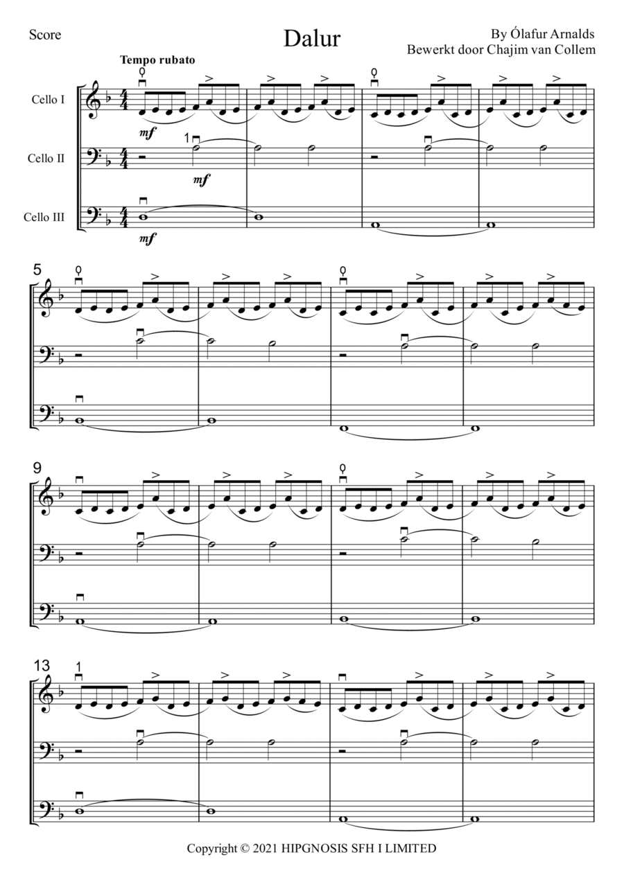 Dalur Dalur Small Ensemble scores gallery preview page 1