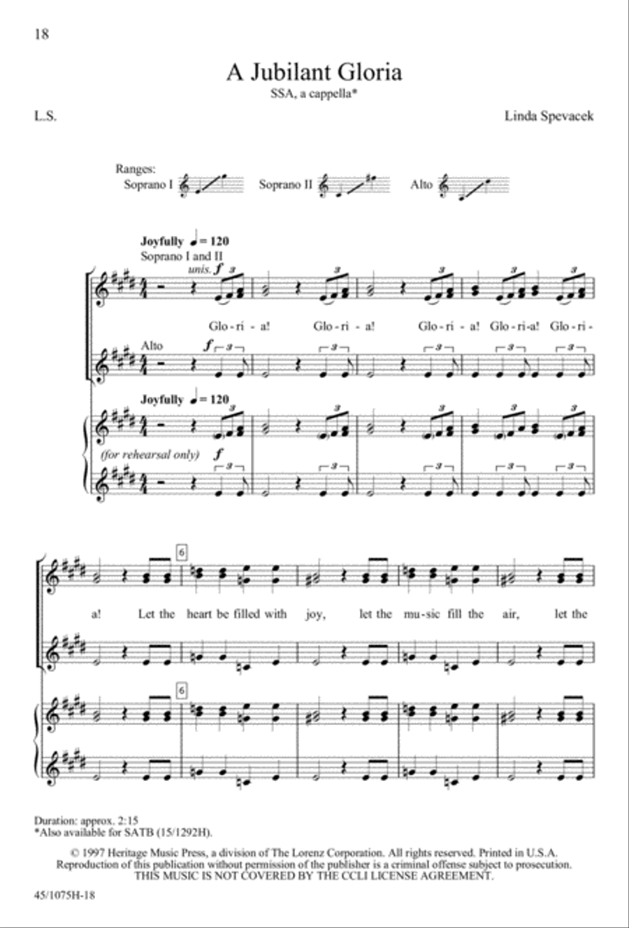 In Concert! for SSA SSA scores gallery preview page 20