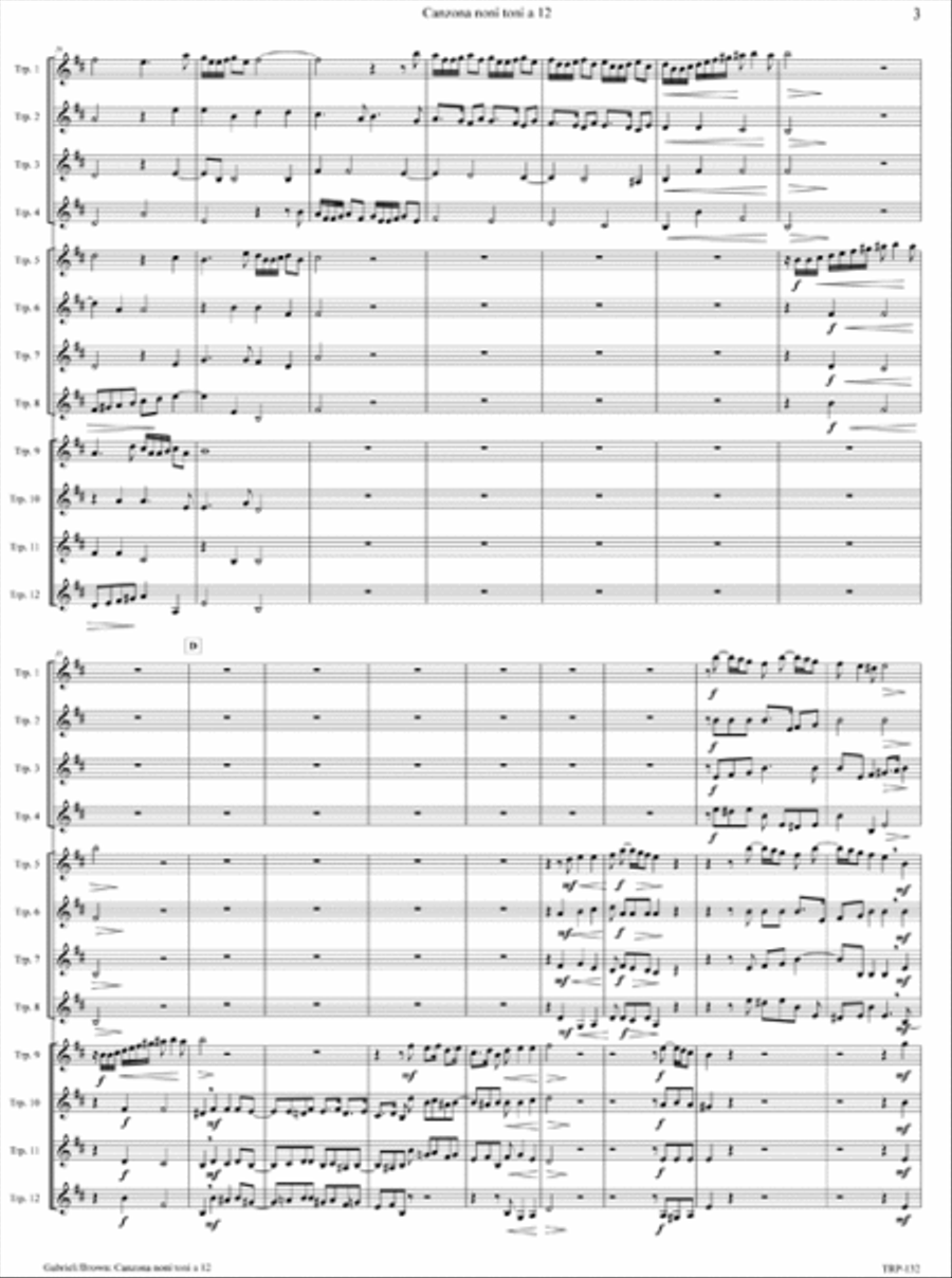Canzona noni toni a 12 Canzona noni toni a 12 Small Ensemble scores gallery preview page 4