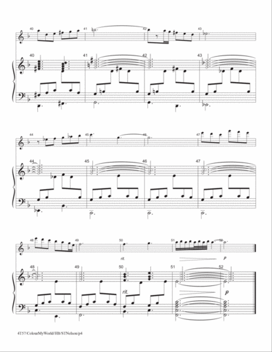 Colour My World Handbell Choir scores gallery preview page 4