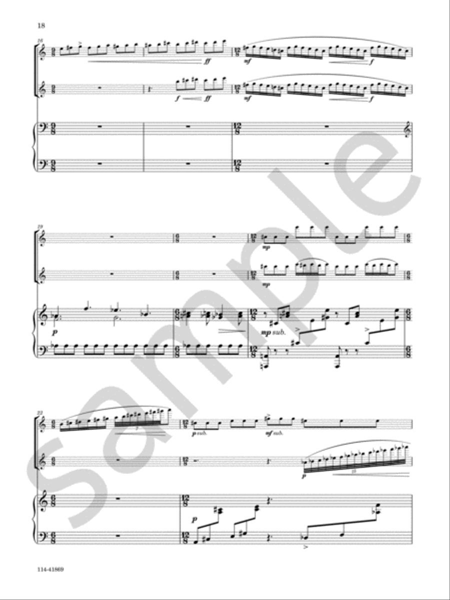 Sonata for Short Attention Spans Chamber Music scores gallery preview page 12