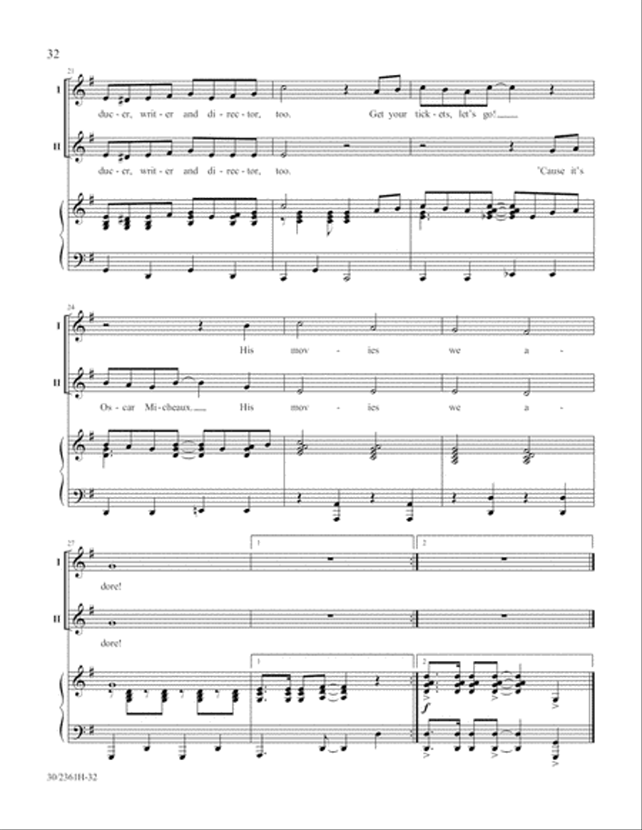 Ten Who Counted 2-Part scores gallery preview page 33
