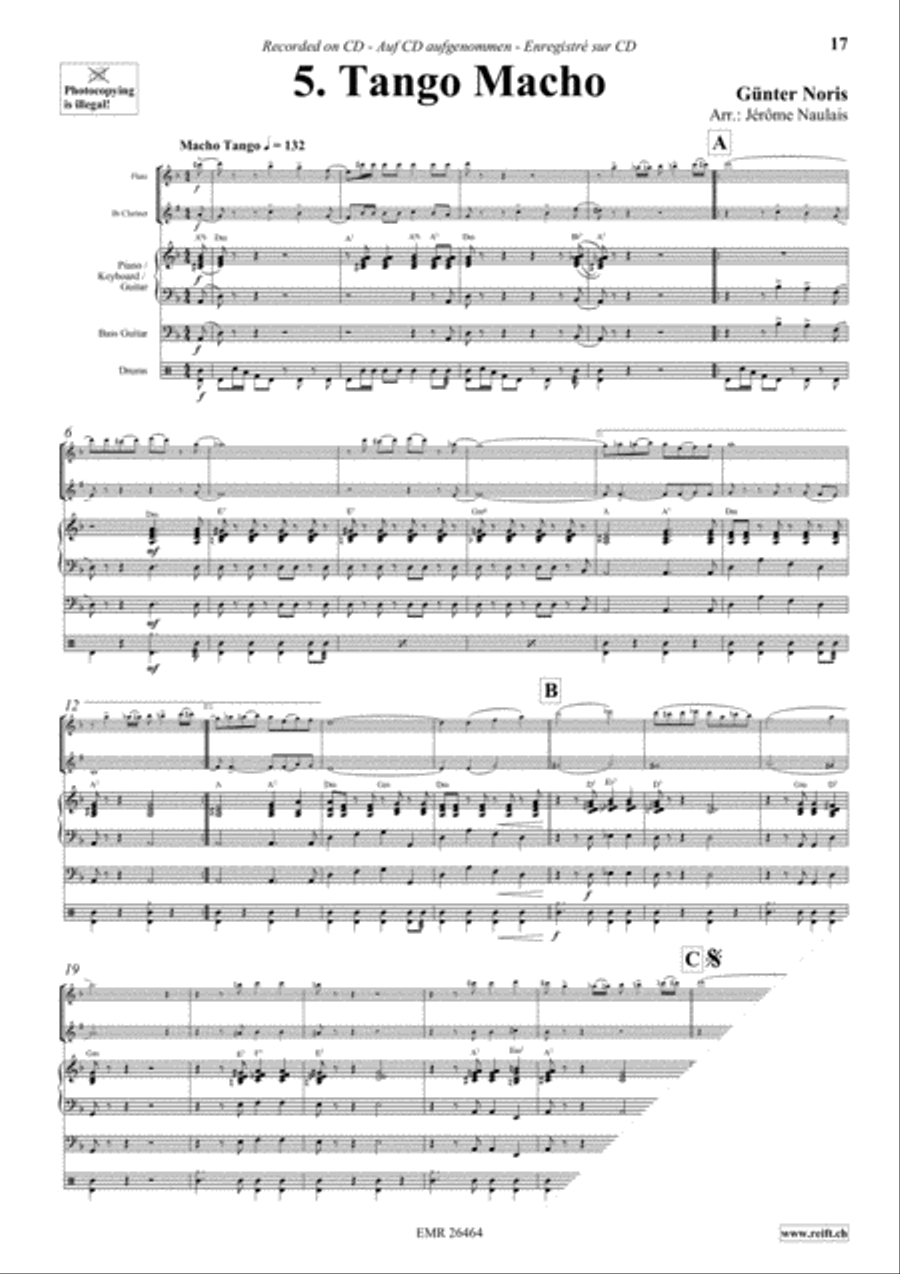 Let's Dance Volume 5 Woodwind Ensemble scores gallery preview page 7