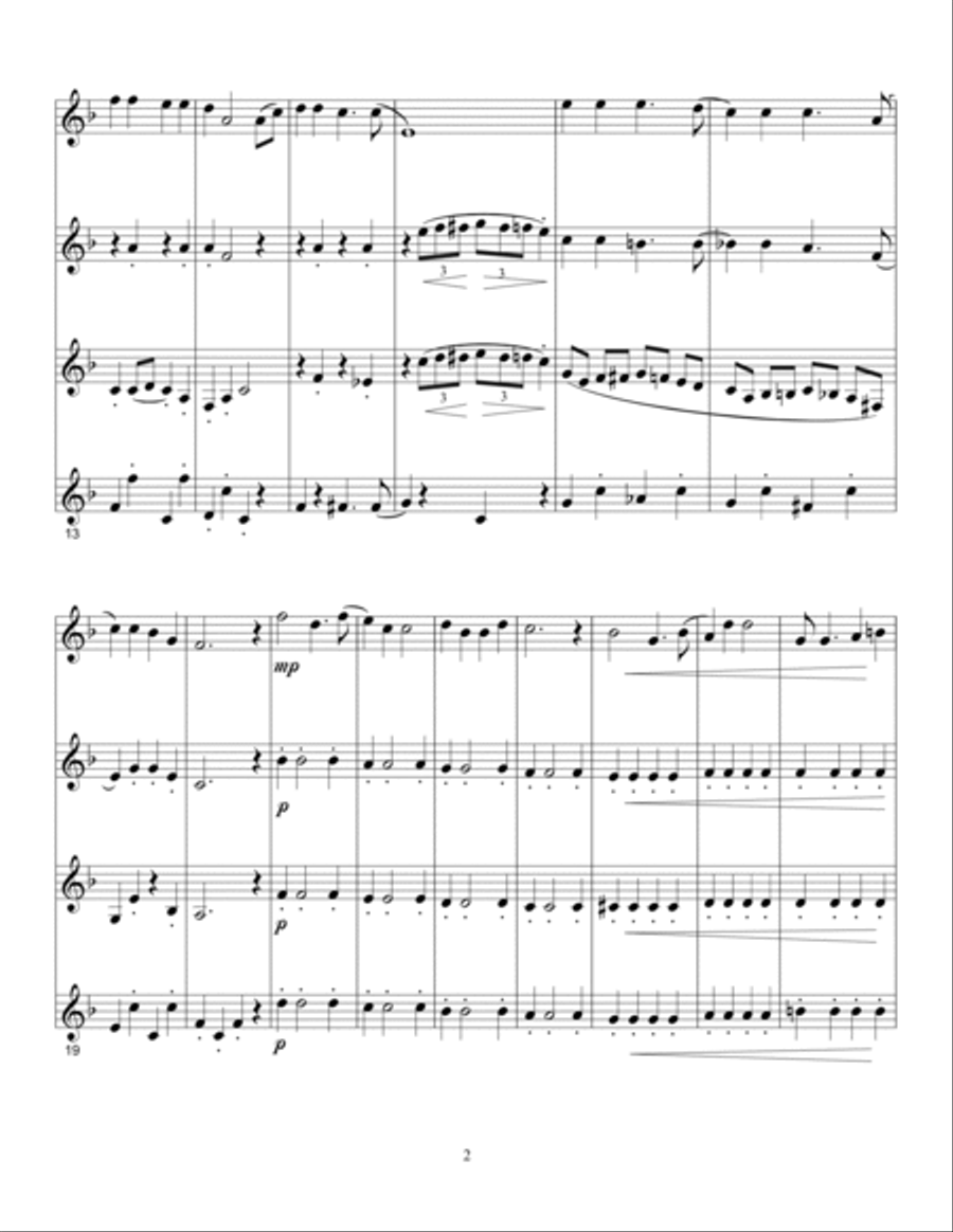 A Holly Jolly Christmas Woodwind Quartet scores gallery preview page 2