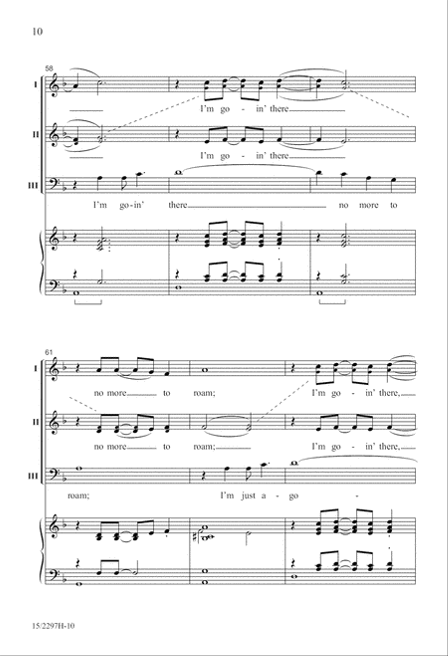 Wayfarin' Stranger Wayfarin' Stranger 3-Part scores gallery preview page 11
