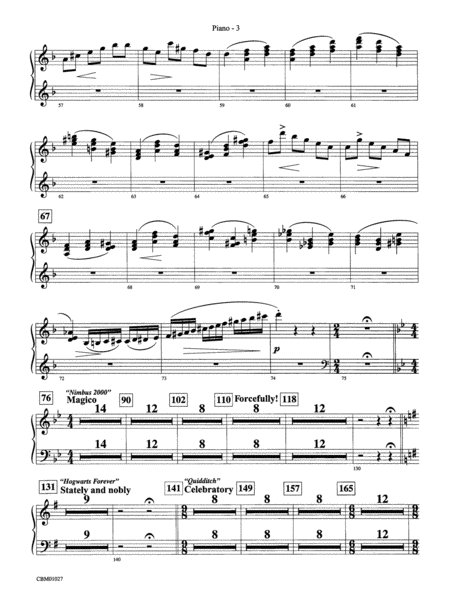 Harry Potter Symphonic Suite: Piano Accompaniment
