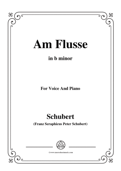 Schubert-Am Flusse (By the River),D.160,in b minor,for Voice&Piano image number null