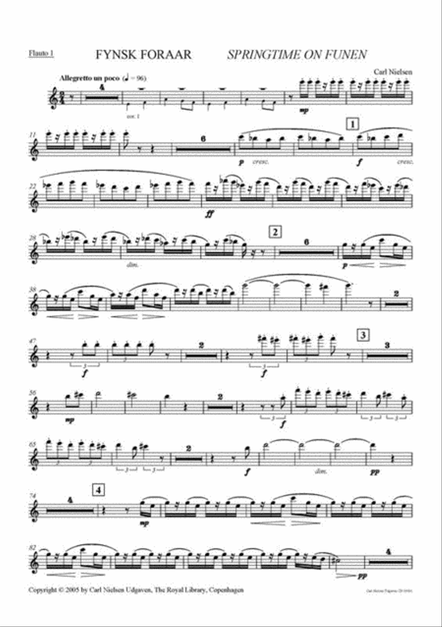 Springtime On Funen Op.42 4-Part scores gallery preview page 2