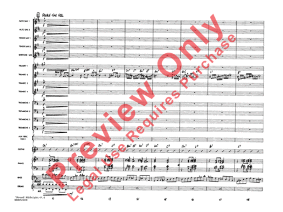 'Round Midnight Jazz Ensemble scores gallery preview page 8