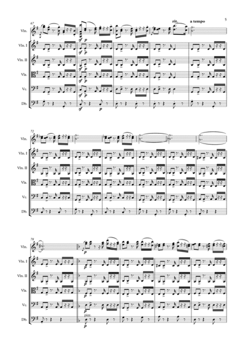 Caprice Basque Op.24 (arr. for Violin and Strings)