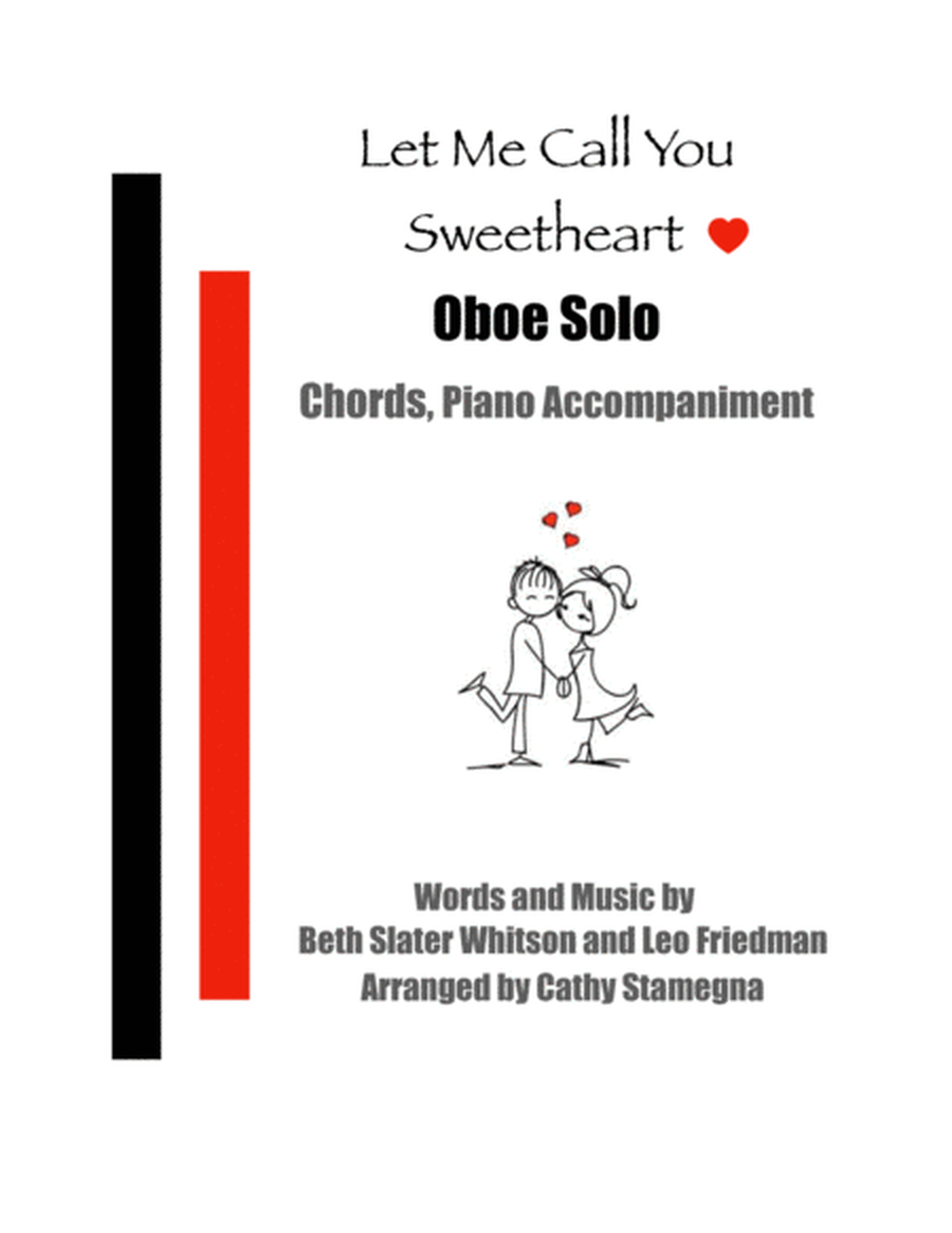 Let Me Call You Sweetheart (Oboe Solo, Chords, Piano Accompaniment) image number null