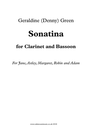 Book cover for Sonatina For Clarinet And Bassoon