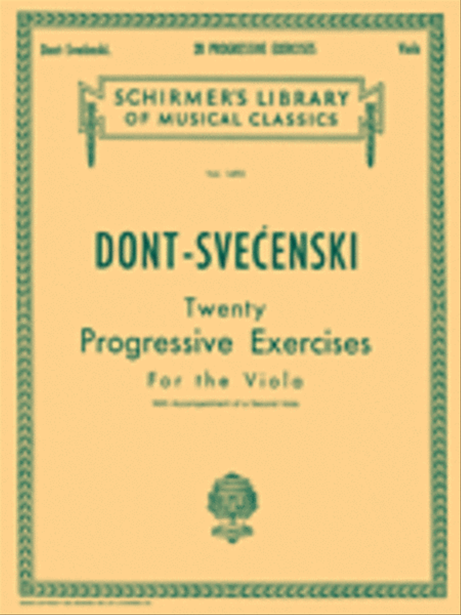20 Progressive Exercises Viola scores gallery preview page 1