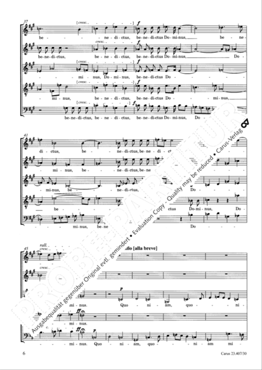 Benedictus Dominus Benedictus Dominus SSATB scores gallery preview page 7