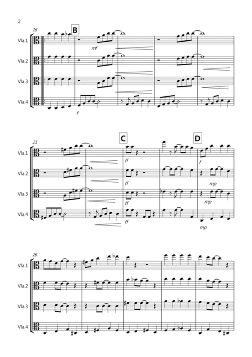 Burnie's Ragtime for Viola Quartet image number null