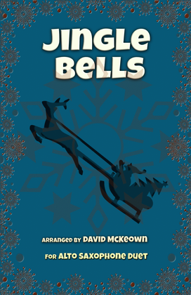 Book cover for Jingle Bells, Jazz Style, for Alto Saxophone Duet