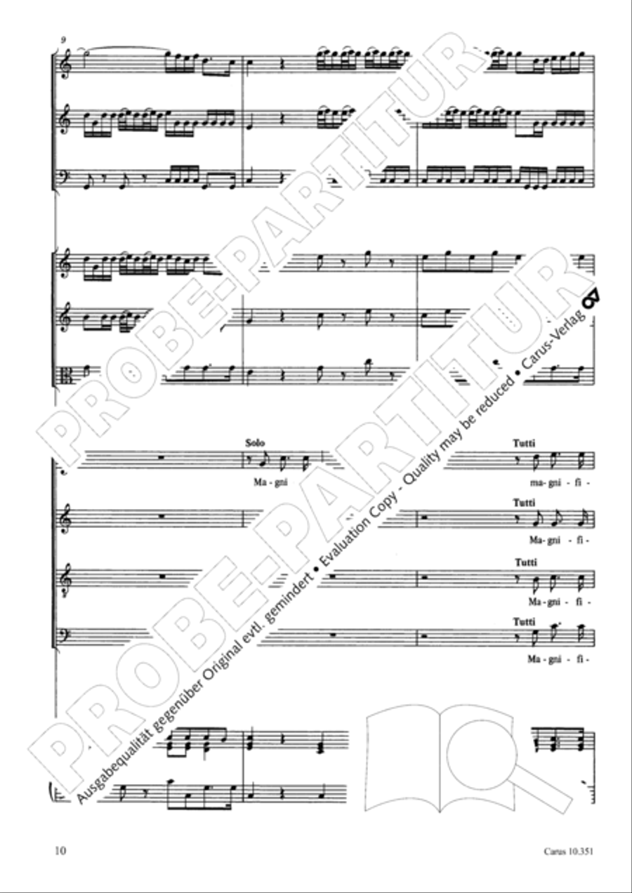 Magnificat Magnificat 4-Part scores gallery preview page 11