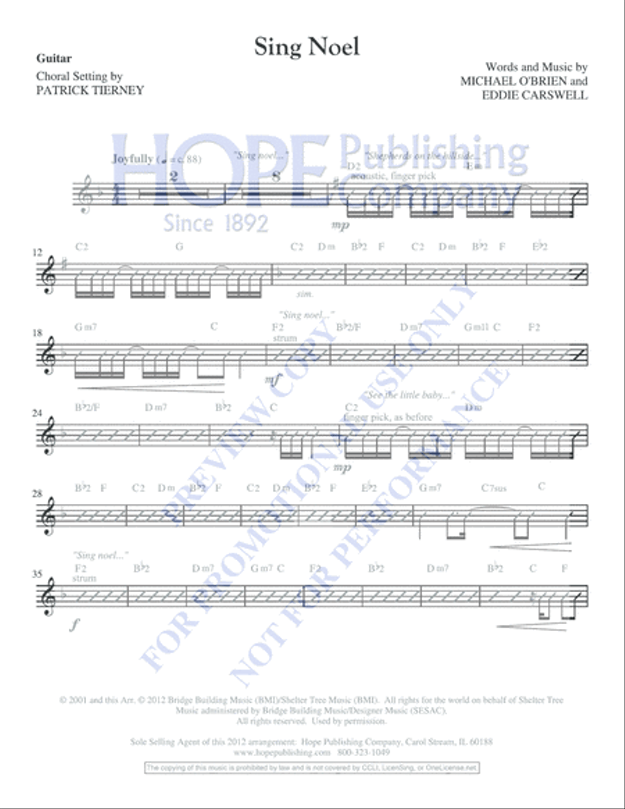 Sing Noel Unison Choir scores gallery preview page 2