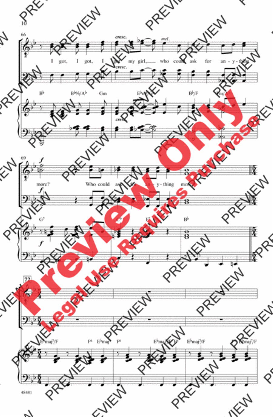 I Got Rhythm I Got Rhythm Men's Choir scores gallery preview page 9