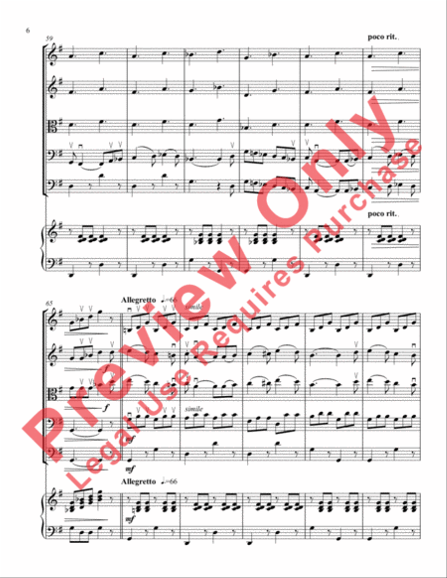 Carnival of Venice Variations String Orchestra scores gallery preview page 9