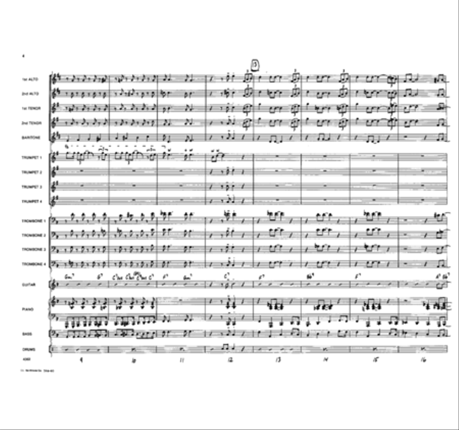 Wah, Wah! Jazz Ensemble scores gallery preview page 3