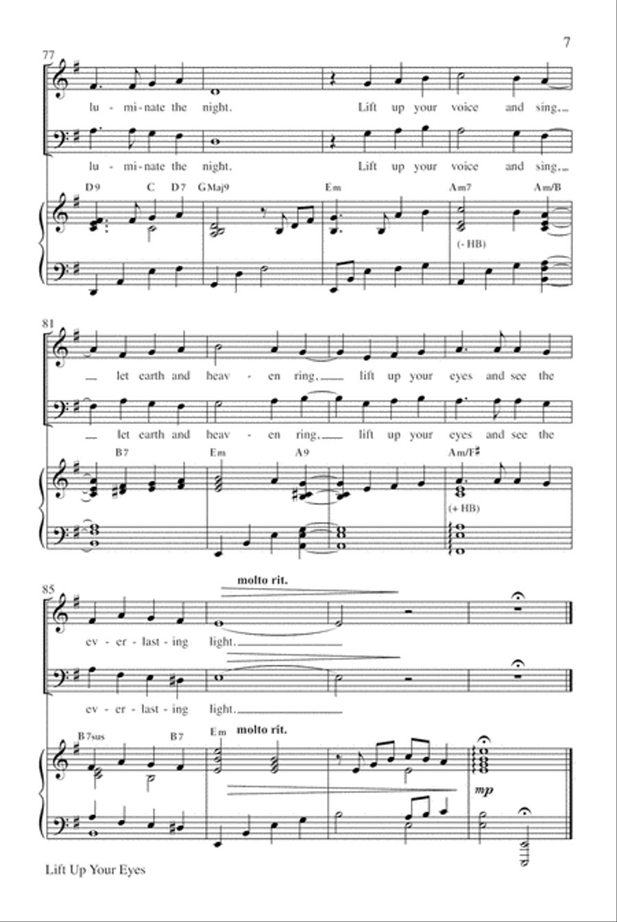 Lift Up Your Eyes Lift Up Your Eyes 2-Part scores gallery preview page 8