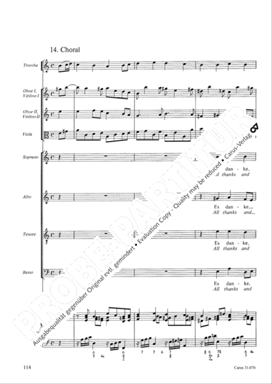 The heavens are telling the Father's glory (Die Himmel erzahlen die Ehre Gottes) 4-Part scores gallery preview page 115