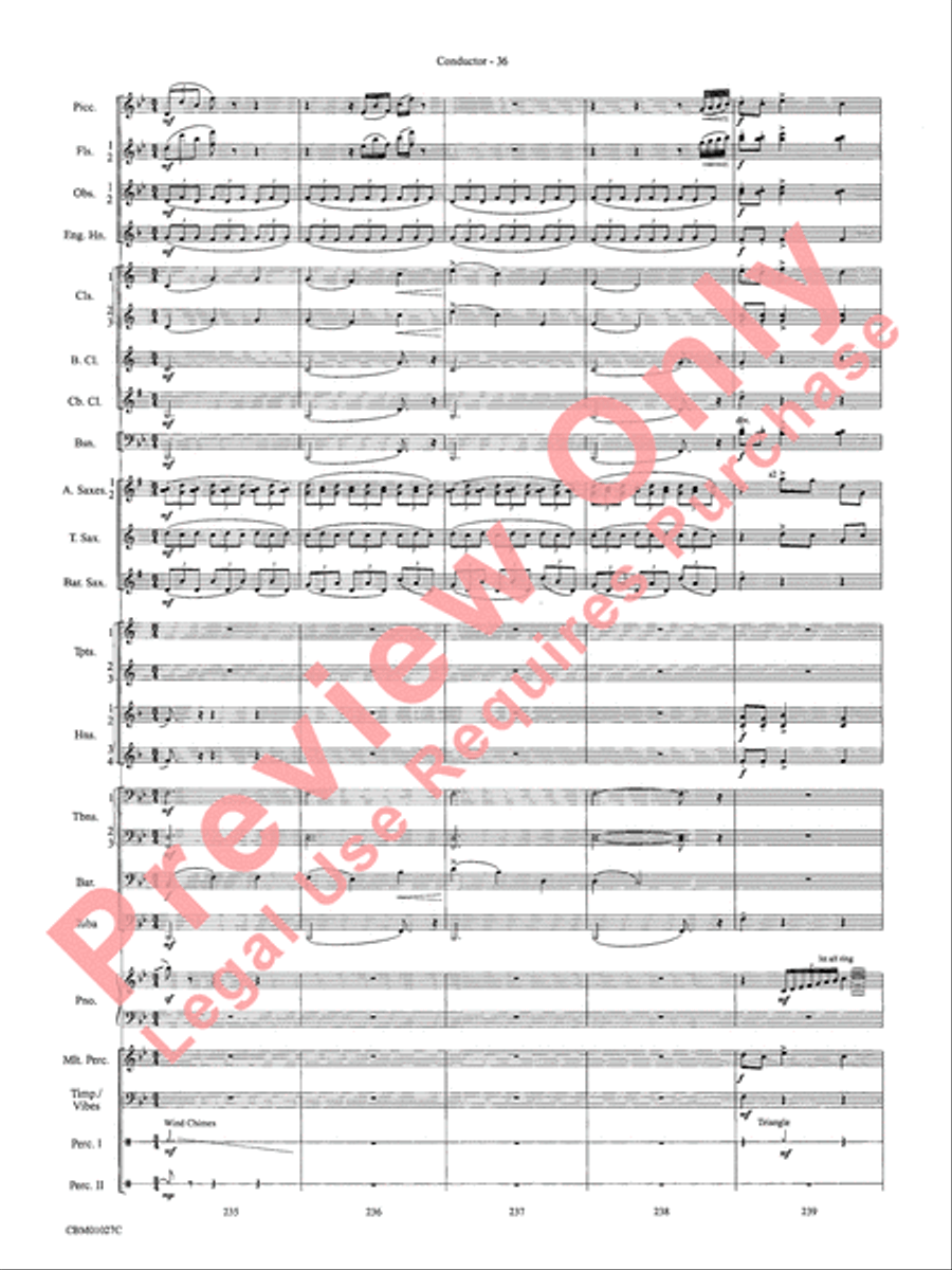 Harry Potter Symphonic Suite Concert Band scores gallery preview page 39