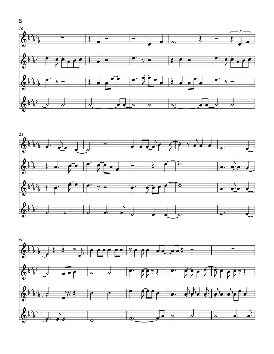 Medley: Faithfully with Separate Ways (Worlds Apart) Saxophone Quartet scores gallery preview page 3