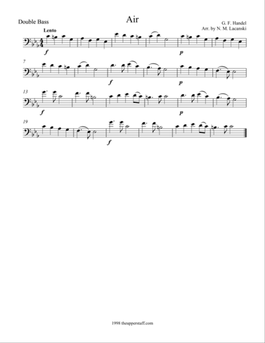 Air Double Bass scores gallery preview page 1