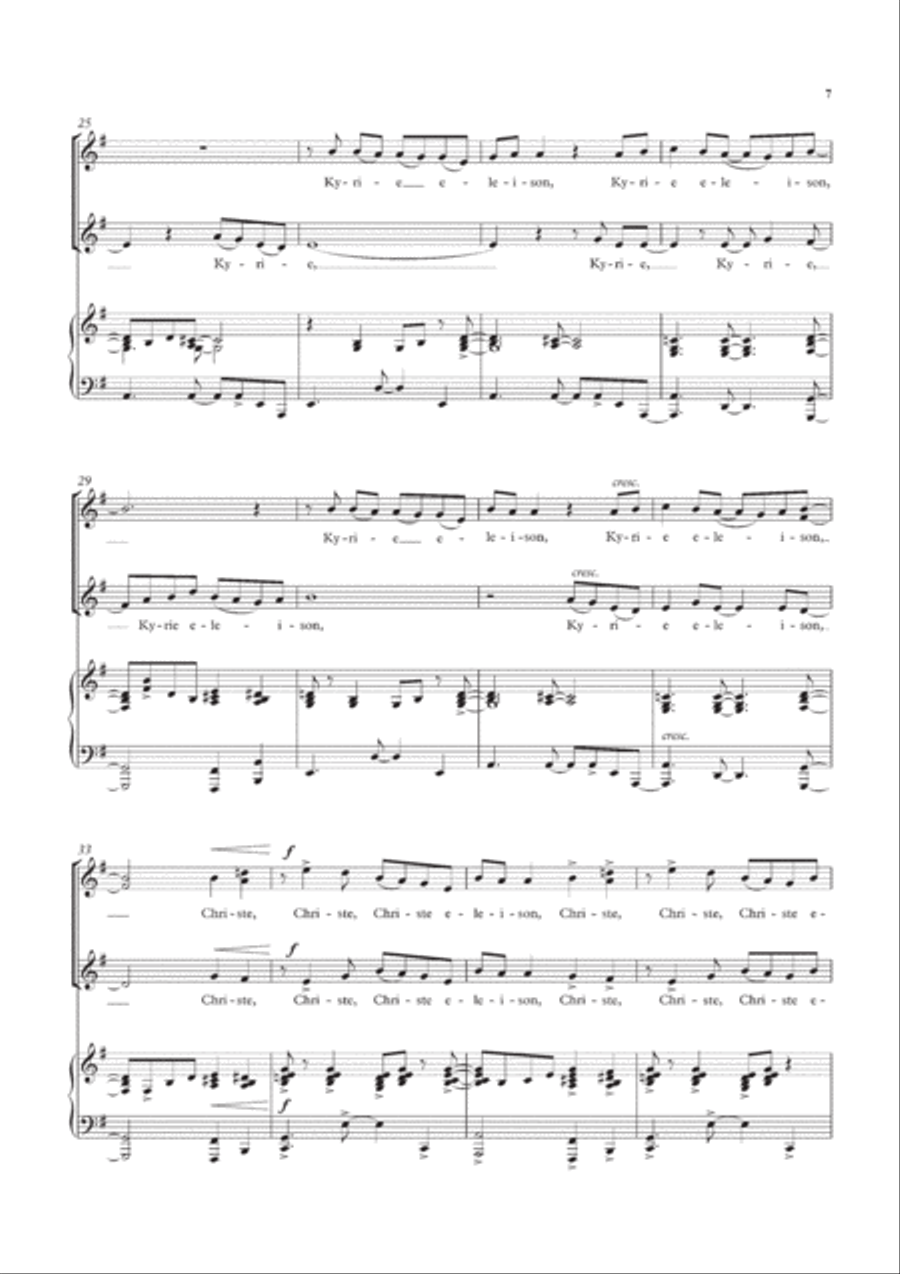 A Little Jazz Mass SSAA scores gallery preview page 6