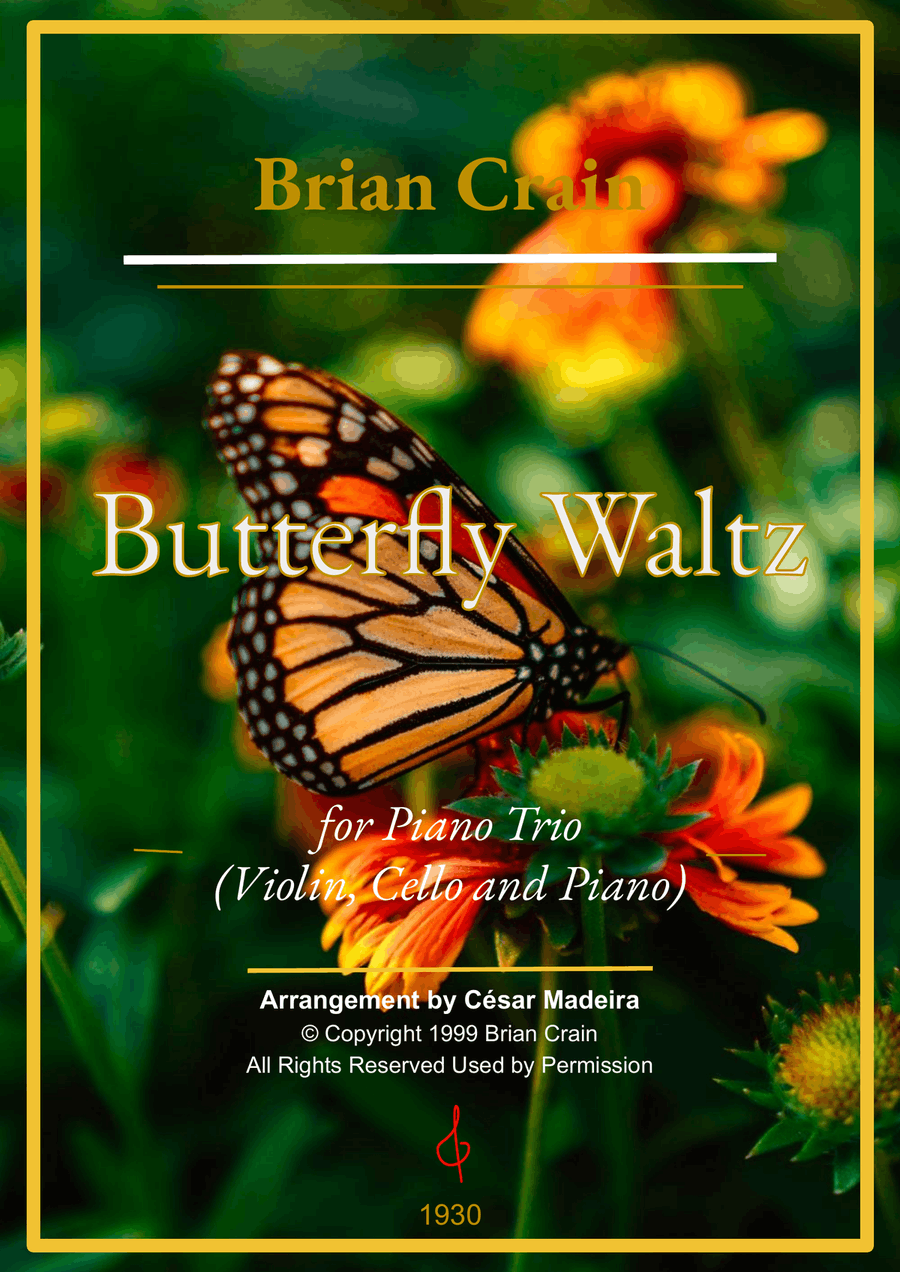 Butterfly Waltz Piano Trio scores gallery preview page 1
