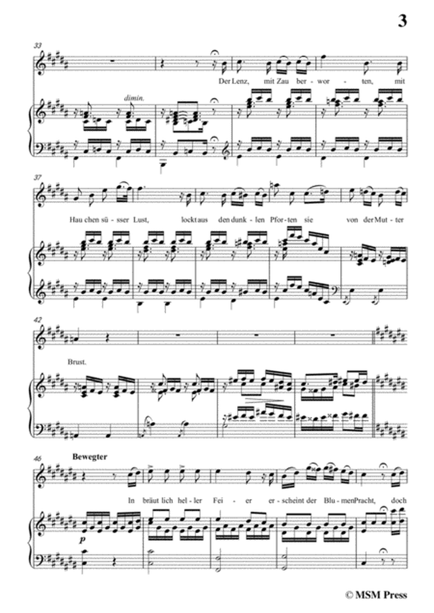 Schubert-Der Blumen Schmerz,Op.173 No.4,in g sharp minor,for Voice&Piano image number null